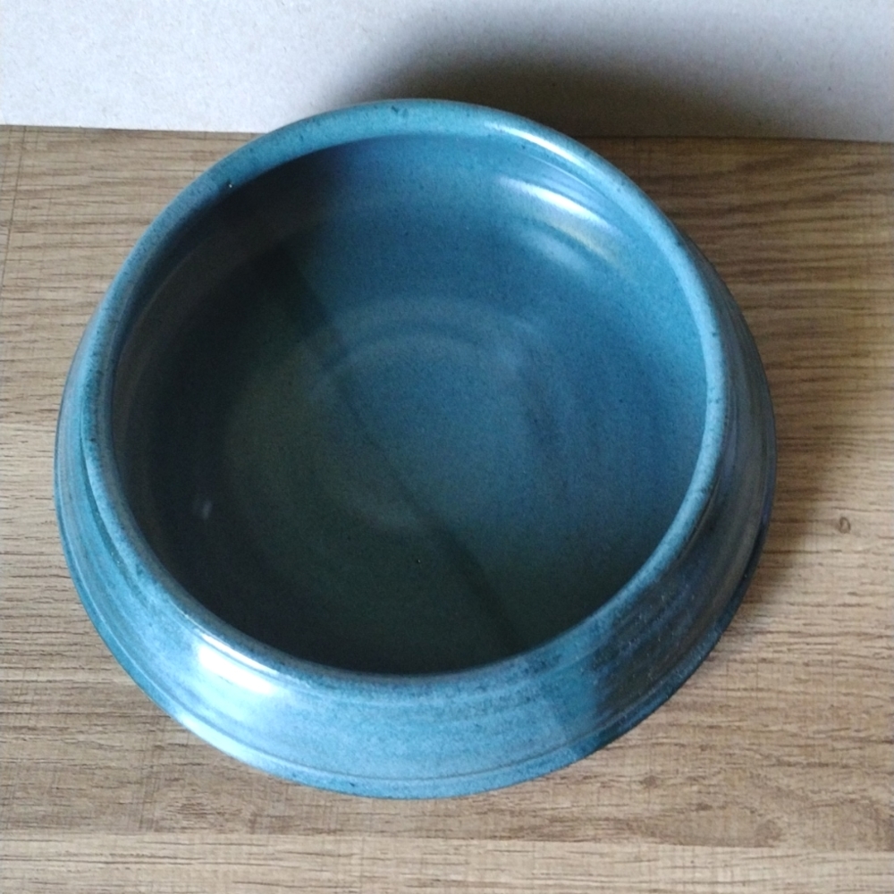 Teal Blue Glazed Studio Ceramic Trinket Dish - Picture 5 of 11